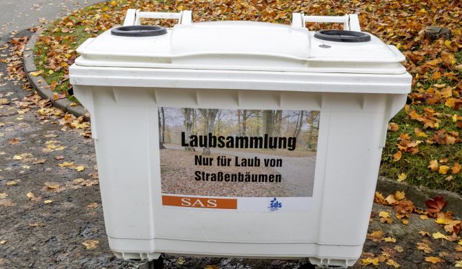 SAS stellt Kleingärtnern und Privathaushalten zusätzliche Absetzcontainer für Laub und Grünschnitt zur Verfügung
